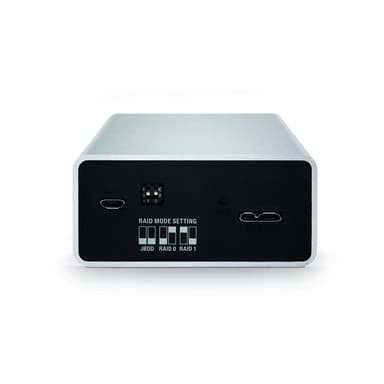 Fantec mobiRAID X2 HDD/SSD-kabinett Hvit 2.5"