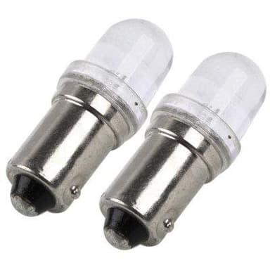 5 LED Diode-lampe BA9S / T4W - 2-pakk - Hvit lysfarge