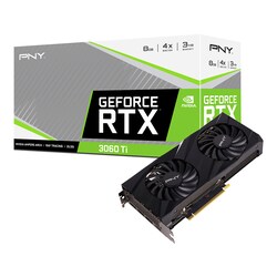 PNY GeForce RTX™ 3060 Ti 8GB VERTO Dual Fan LHR Graphics Card
