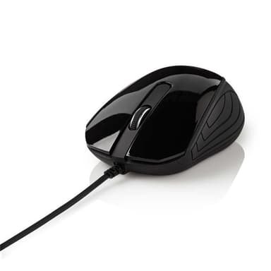 Nedis Wired Mouse | DPI: 1200 dpi | Antall knapper: 3 | Both Handed | 1.50 m | Stille mus