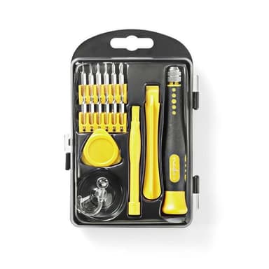 Nedis Phone/tablet repair set | 17-i-1 | PC / Smarttelefon / Tablett | Philips bits | Slissede biter | Pentalobe bits | Tri-wing bits