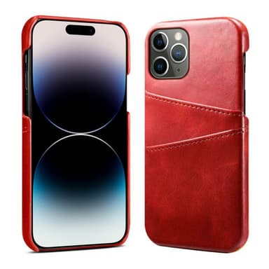 Retro deksel med kort Apple iPhone 14 Pro Max - Rød