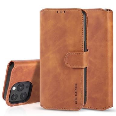 DG-Ming Lommebokdeksel 3-kort Apple iPhone 14 Pro Max - Brun