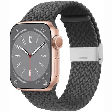 Flettet elastisk armbånd Apple Watch 8 (41mm) - skygrey