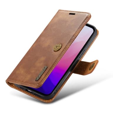 Mobil lommebok DG-Ming 2i1 Apple iPhone 14 Pro - Brun