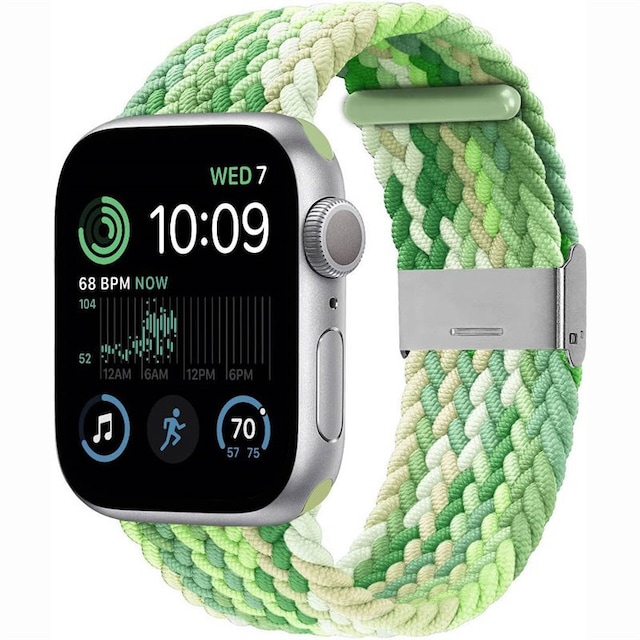 Flettet elastisk armbånd Apple Watch SE 2022 44mm - gradientgreen