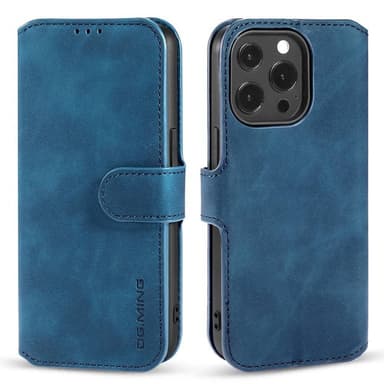 DG-Ming Lommebokdeksel 3-kort Apple iPhone 14 Pro Max - Blå