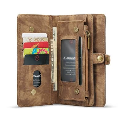 Multi Wallet CaseMe 11-kort Apple iPhone 14 Pro Max - Brun