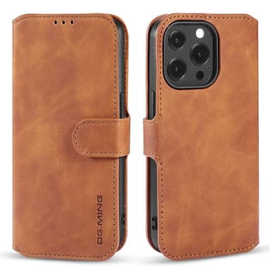 DG-Ming Lommebokdeksel 3-kort Apple iPhone 14 Pro Max - Brun