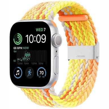 Flettet elastisk armbånd Apple Watch SE 2022 44mm - gradientorange