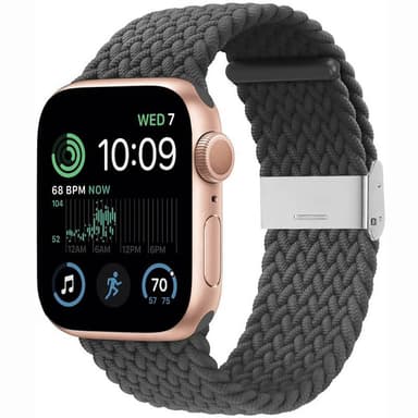 Flettet elastisk armbånd Apple Watch SE 2022 44mm - skygrey