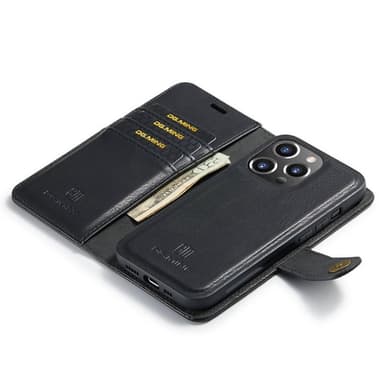 Mobil lommebok DG-Ming 2i1 Apple iPhone 14 Pro Max - Svart