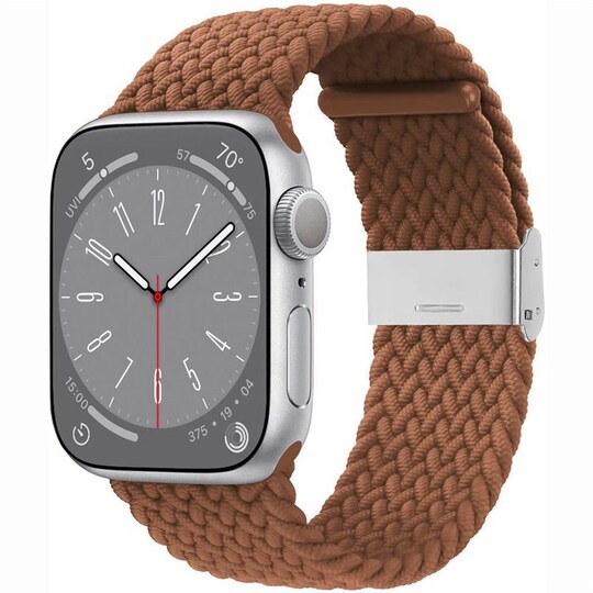 Flettet elastisk armbånd Apple Watch 8 (41mm) - Brun
