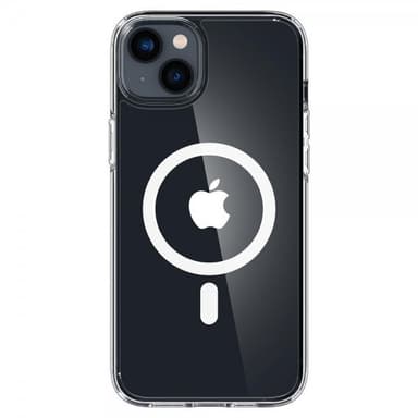Spigen iPhone 14 Plus Deksel Crystal Hybrid MagFit Hvit