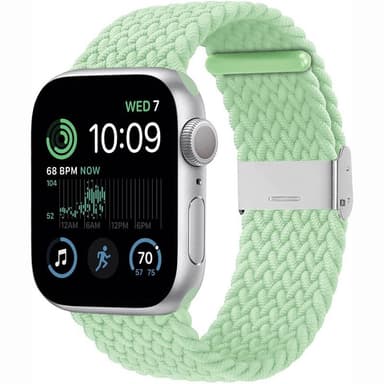 Flettet elastisk armbånd Apple Watch SE 2022 44mm - pistachio