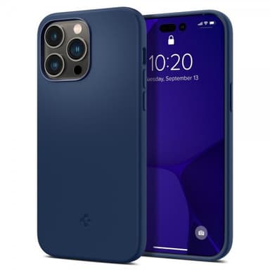 Spigen iPhone 14 Pro Deksel Silicone Fit MagFit Navy Blue