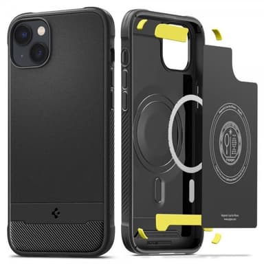 Spigen iPhone 14 Plus Deksel Rugged Armor MagFit Matte Black