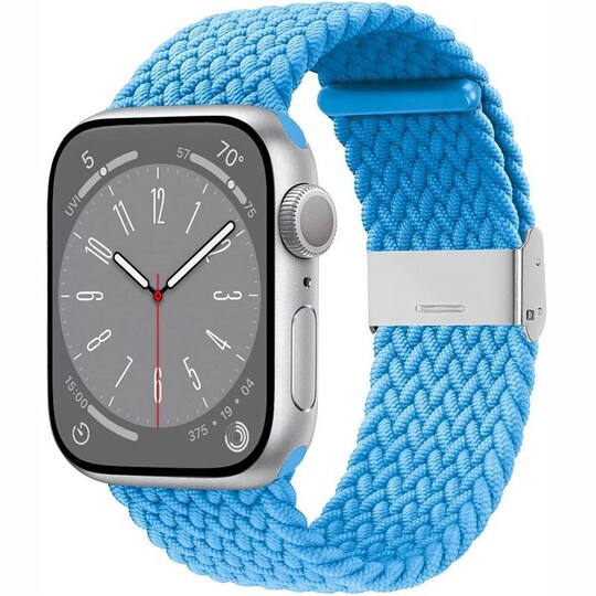 Flettet elastisk armbånd Apple Watch 8 (41mm) - skyblue