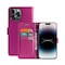 Mobil lommebok 3-kort Apple iPhone 14 Pro Max - Rosa