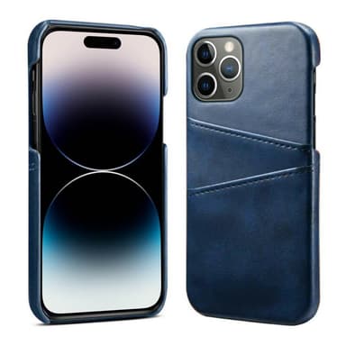 Retro deksel med kort Apple iPhone 14 Pro - Blå