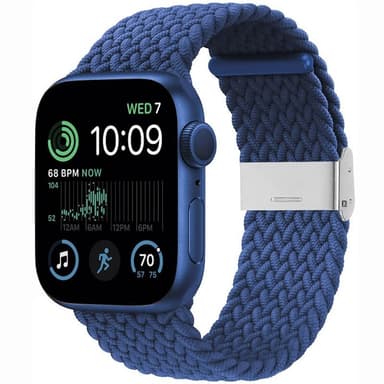 Flettet elastisk armbånd Apple Watch SE 2022 40mm - Blå
