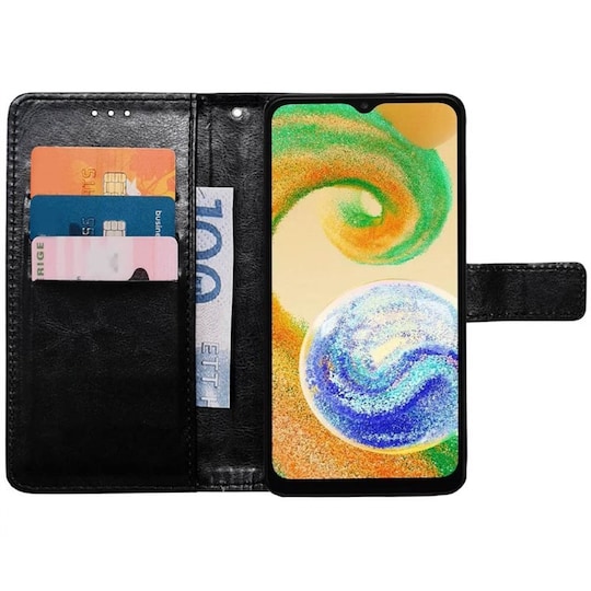 Mobil lommebok 3-kort Samsung Galaxy A04s - Sort