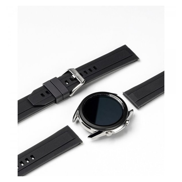 Ringke Samsung Galaxy Watch 20mm Armbånd Rubber One Band Svart