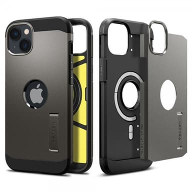 Spigen iPhone 14 Deksel Tough Armor MagFit Gunmetal