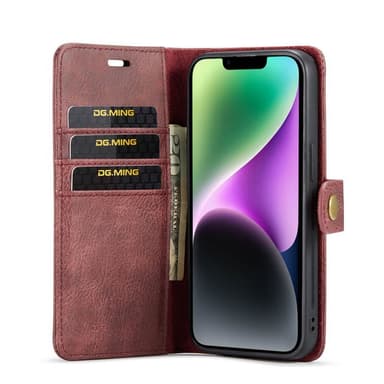 Mobil lommebok DG-Ming 2i1 Apple iPhone 14 Plus - Rød