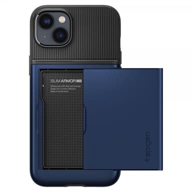 Spigen iPhone 14 Plus Deksel Slim Armor CS Navy Blue