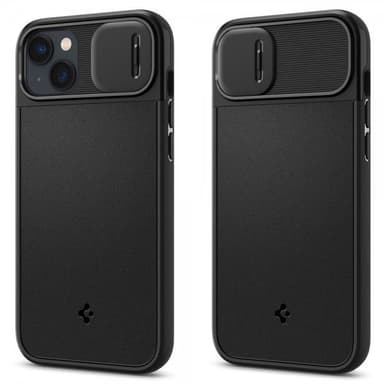 Spigen iPhone 14 Plus Deksel Optik Armor MagFit Svart