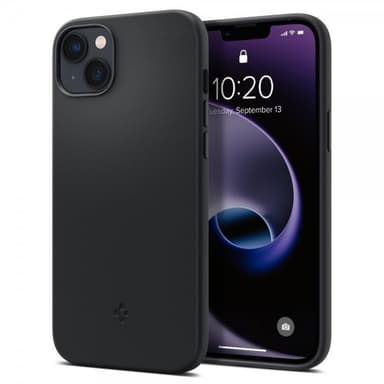 Spigen iPhone 14 Plus Deksel Silicone Fit MagFit Svart