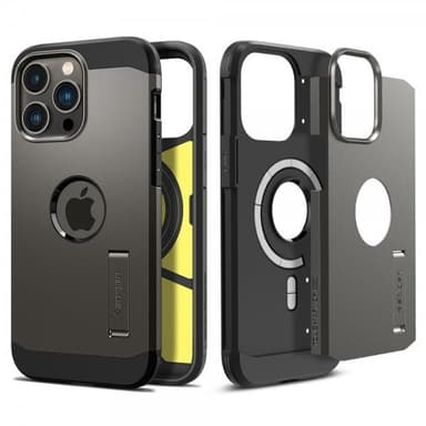 Spigen iPhone 14 Pro Max Deksel Tough Armor MagFit Gunmetal