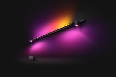 Philips Hue Perifo veggsett med to spotter 1GT (sort)