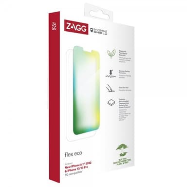 ZAGG InvisibleShield iPhone 13/iPhone 13 Pro/iPhone 14 Skjermbeskytter Flex Eco