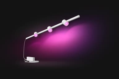 Philips Hue Perifo lampe med tre spotlys (hvit)