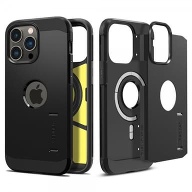 Spigen iPhone 14 Pro Max Deksel Tough Armor MagFit Svart
