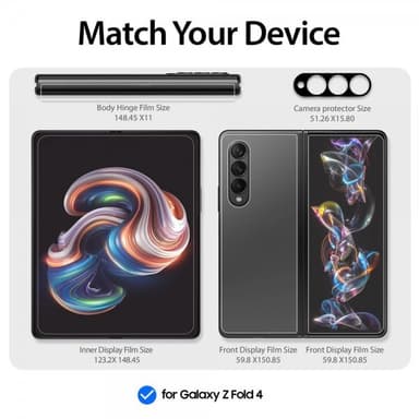 Whitestone Dome Samsung Galaxy Z Fold 4 Skjermbeskytter Dome Premium Film