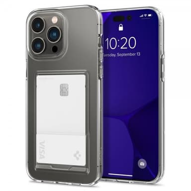 Spigen iPhone 14 Pro Max Deksel Crystal Slot Crystal Clear