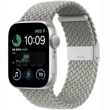 Flettet elastisk armbånd Apple Watch SE 2022 44mm - stone