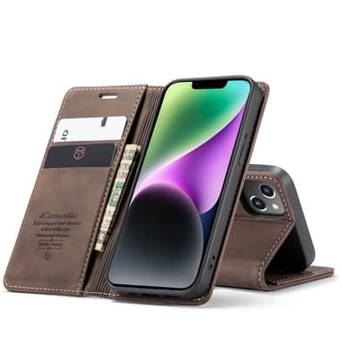 CaseMe Smart Magnet Flipdeksel Apple iPhone 14 - Coffee