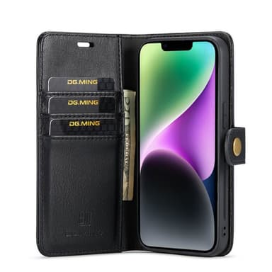 Mobil lommebok DG-Ming 2i1 Apple iPhone 14 - Svart
