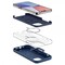 Spigen iPhone 14 Pro Deksel Silicone Fit MagFit Navy Blue