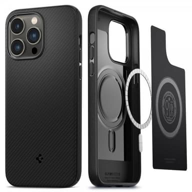 Spigen iPhone 14 Pro Max Deksel Mag Armor MagFit Matte Black
