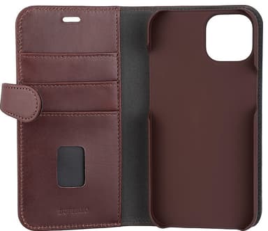 Buffalo 2in1 lommebokdeksel til iPhone 14 (brun)