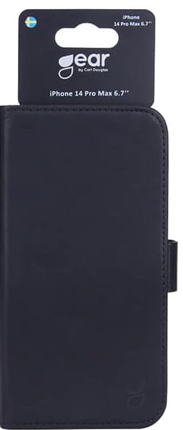 Gear iPhone 14 Pro Max lommebokdeksel (sort)