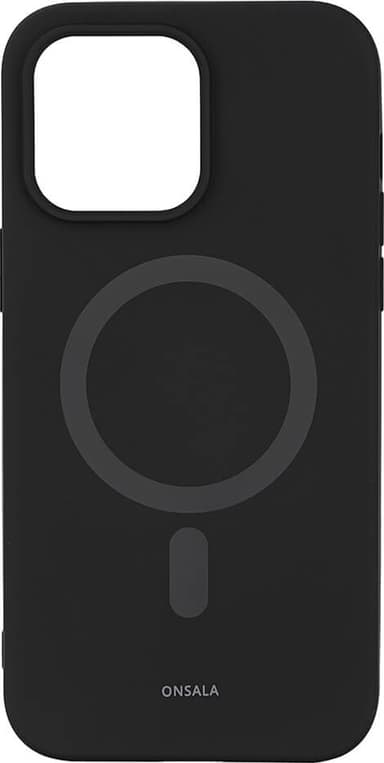 Onsala Silicone MagSeries deksel til iPhone 14 Pro Max (sort)