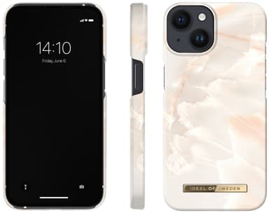 IDEAL OF SWEDEN iPhone 16e/15/14/13 deksel (rose pearl marble)