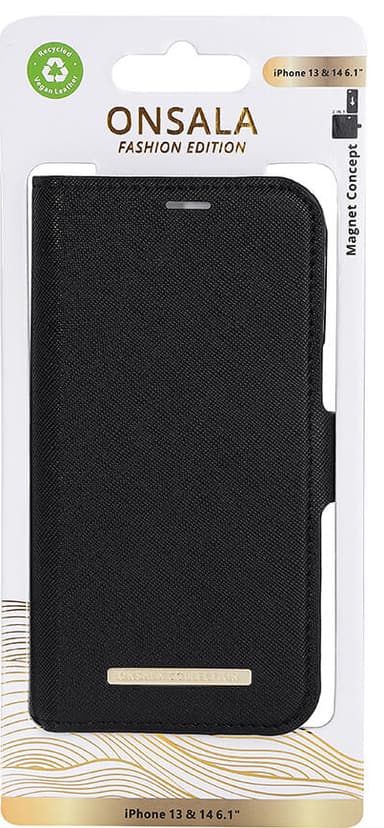 Onsala Apple iPhone 14 Plus lommebokdeksel (midnattsort)