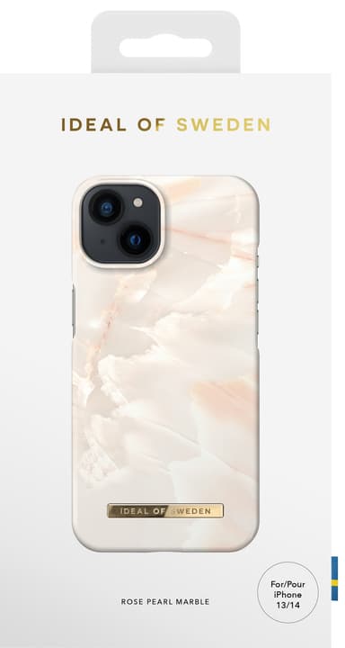 IDEAL OF SWEDEN iPhone 16e/15/14/13 deksel (rose pearl marble)